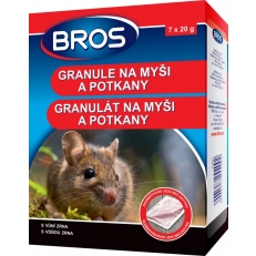 Bros - granule na myši a potkany 140 g