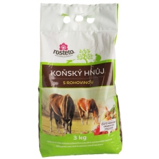 Koňský hnůj speciál s rohovinou Rosteto - 3 kg