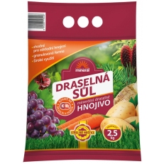 Minerální hnojivo - draselná sůl granulovaná 2,5 kg