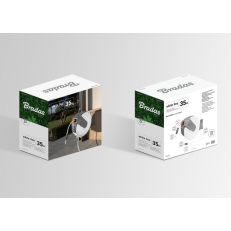 Samonavíjecí buben s hadicí  BRADAS WHITE LINE 1/2" - 35m