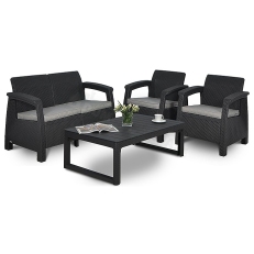 Zahradní set Allibert Corfu Max 2 - grafit