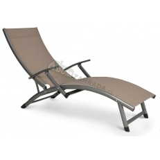 Zahradní Alu lehátko Relax Taupe - 2. JAKOST