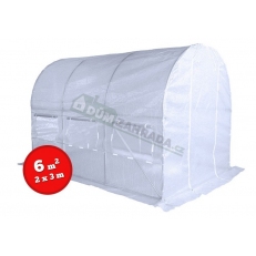 Zahradní fóliovník 2x3m HomeGarden - bílý
