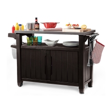 Multifunkční zahradní stolek KETER UNITY XL 207L - 134 x 52 x 90 cm - hnědý