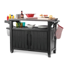 Multifunkční zahradní stolek KETER UNITY XL 207L - 134 x 52 x 90 cm - grafit