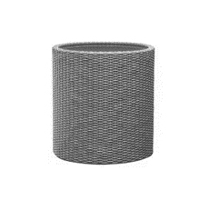 KETER Květináč Cylinder Planter M - Silver grey