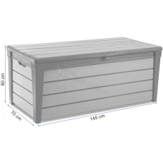 Keter BRUSHWOOD úložný box 455 L - 145 x 70 x 60 cm - hnědý