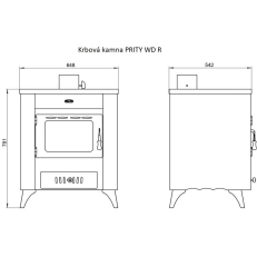 Krbová kamna PRITY WD R