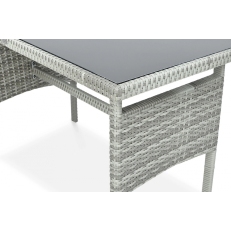 Sedací souprava z technoratanu CORTINA Dolphine Grey