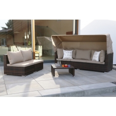 Vigo zahradní sestava z technoratanu  Brown/Taupe