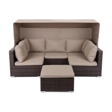 Vigo zahradní sestava z technoratanu  Brown/Taupe