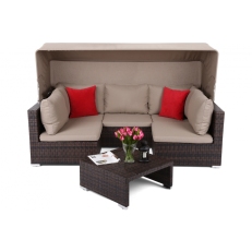 Vigo zahradní sestava z technoratanu  Brown/Taupe