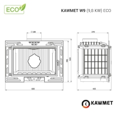 Krbová vložka KAWMET W9 ECO - 9,8kW