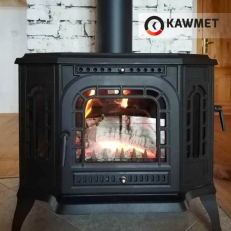 Litinová krbová  kamna P7 PB - 10,5 kW ECO