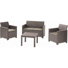 Zahradní sestava Emma 2 seater set pro 4 osoby - cappuccino