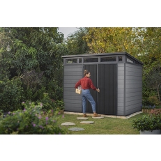 Zahradní domek Keter Cortina 9x7 - 277 x 218 x 226 cm - šedý
