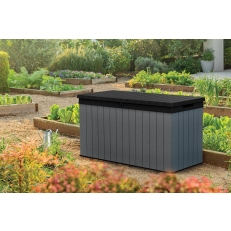 Zahradní box Darwin 570 L - 142,5 x 65,3 x 78,2 cm - šedý