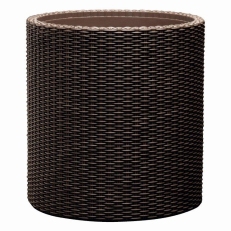 Květináč Keter Cylinder Planter L - hnědý