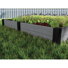 Vyvýšený záhon Keter Vista Modular Duo Garden Bed - šedý