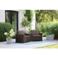 Zahradní křesla KETER California Mix&Match Chair - 83 x 68 x 72 cm - 2ks - hnědá