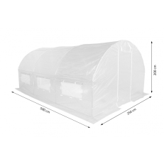 Zahradní fóliovník 2,5x5m HomeGarden - bílý