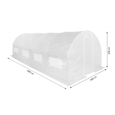 Zahradní fóliovník 3x6m Vespagarden - zelený