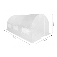 Zahradní fóliovník 2,5x4m modrý - 10m2