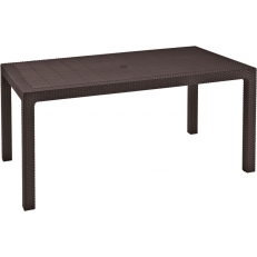 Jídelní stůl KETER Box Melody - 161 x 95 x 75 cm - hnědý