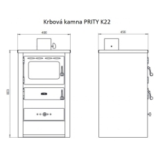 Krbová kamna PRITY K22