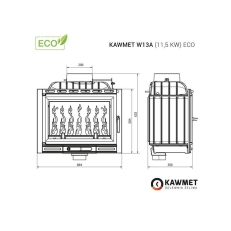 Krbová vložka KAWMET W13A ECO - 11,5kW