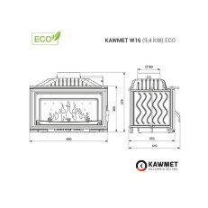 Krbová vložka KAWMET W16 ECO - 9,4kW