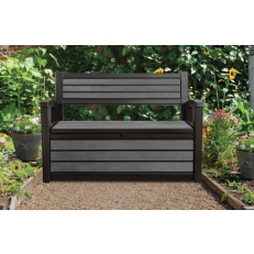 Zahradní lavice Keter Hudson Storage 227 L - 132,7 x 61,2 x 89 cm - Brown