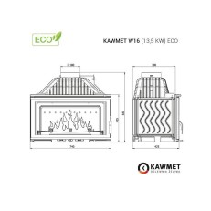 Krbová vložka KAWMET W16 ECO - 13,5kW