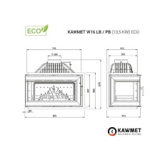 Krbová vložka KAWMET W16 LB  ECO - 13,5kW