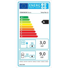 Kuchyňská kamna / kotel  s výměníkem TEMY PRO 12 kW - pravá, bílá