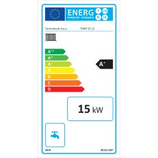 Sporák / kotel s varnou deskou a výměníkem TEMY ES 15 kW - černý