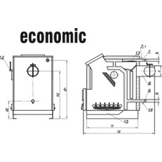 Kotel na tuhá paliva Economic S 40 kW