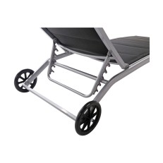 Zahradní lehátko Ibiza Alu Silver