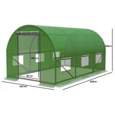 Zahradní fóliovník 2,5x4m - zelený