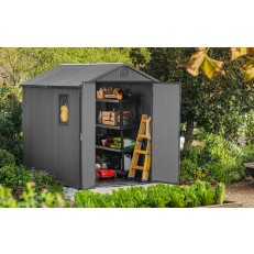 Zahradní domek Keter Darwin 6x8 - 221 x 244 x 190 cm - šedý