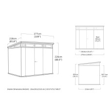 Zahradní domek Keter Artisan 9x7 - 277 x 218 x 226 cm