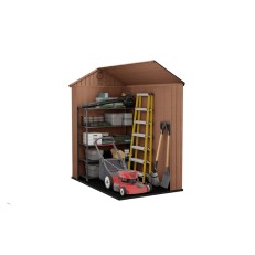 Zahradní domek Keter Darwin 4x6 - 126 x 185 x 205 cm - hnědý