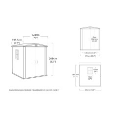 Zahradní domek Keter Factor 6x6 - 178 x 195,5 x 208 cm
