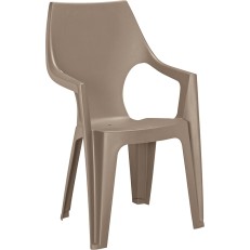 Zahradní židle Dante highback - 57 x 57 x 89 cm - cappuccino