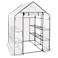 Zahradní fóliovník VespaGarden Regal - 8 polic, 143x143x195cm - bílý