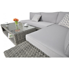 Rohový zahradní set VERONA Premium Modern Grey