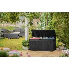 Zahradní úložný box Keter Comfy 270 L - 117,5 x 45 x 57,5 cm - grafit