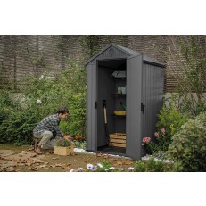 Zahradní domek Keter Darwin 4x4 -  205 x 116,7 x 125,8 cm - šedý