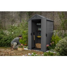Zahradní domek Keter Darwin 4x4 -  205 x 116,7 x 125,8 cm - šedý