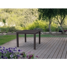 Jídelní stůl KETER Melody Quartet BOX - 95 x 95 x 74,5 cm - hnědý
